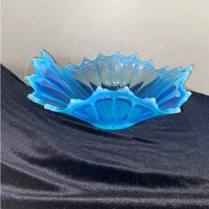 Fostoria Heirloom Opalescent Blue Bowl/Centerpiece